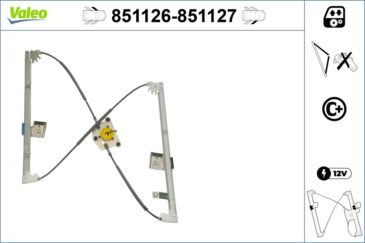 Window Regulator - 851126 VALEO